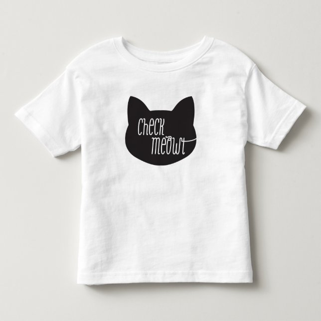 Kontrollera densket Meowt katten Tee Shirt (Framsida)