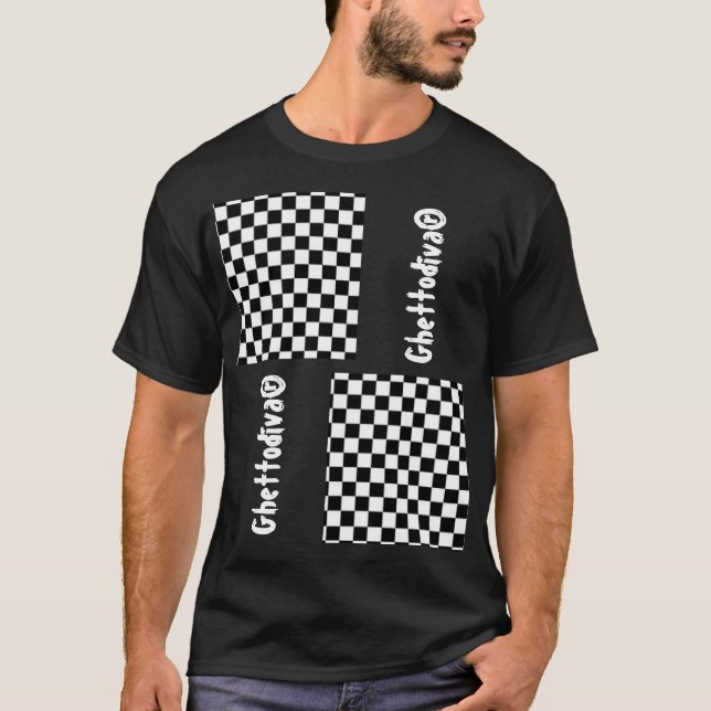 Kontrollera design T-överföring T Shirt (Framsida)