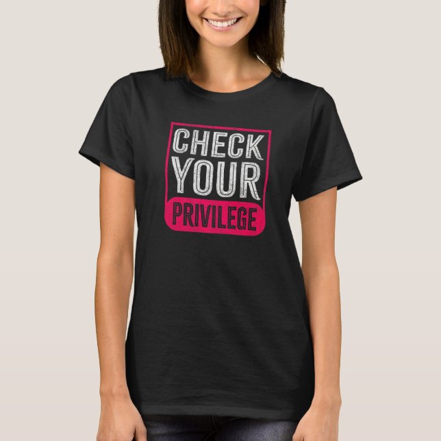 Kontrollera din behörighet för kvinnor t shirt (Framsida)