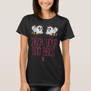 Kontrollera din Boo Bees Funny Breast Cancer Aware T Shirt