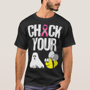 Kontrollera din boo Bees-nyck Breast Cancer Hallow T Shirt