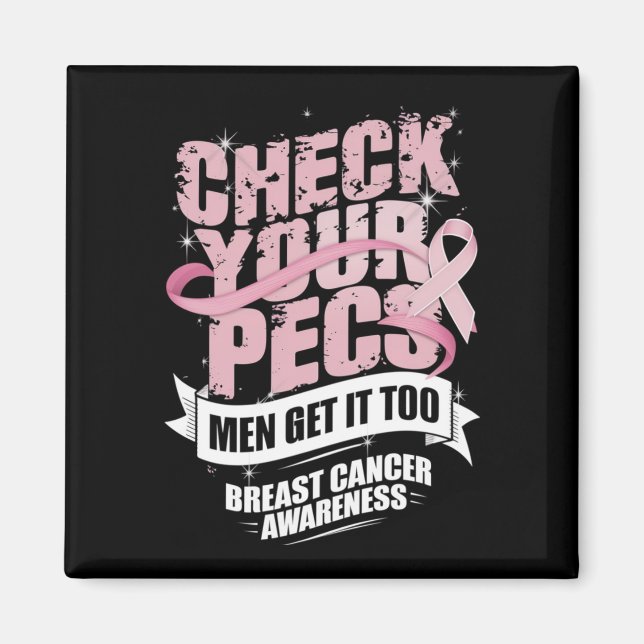 Kontrollera din Pecs Manar Breast Cancer Awareness Magnet (Framsidan)