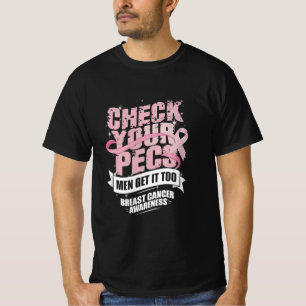 Kontrollera din Pecs Manar Breast Cancer Awareness T Shirt