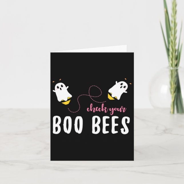 Kontrollera dina Boo Bees-medaljer i oktober Kort (Framsida)