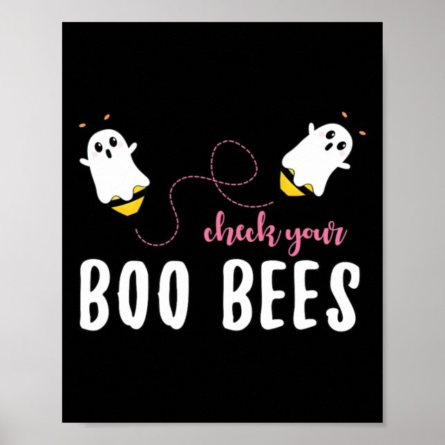 Kontrollera dina Boo Bees-medaljer i oktober Poster (Framsidan)
