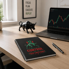 Kontrollera Dina Känslor Bull Trading Mentalitet D Anteckningsbok