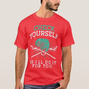 Kontrollera Ditt Lacrosse Roligt La Spelare Män Kv T Shirt