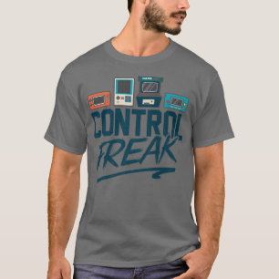 Kontrollera Freak Video Game Player Gamer Pc Co T Shirt