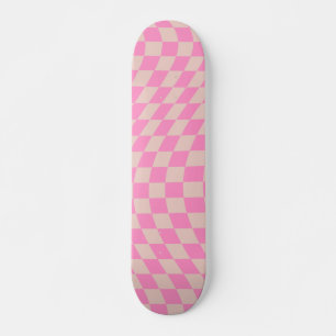 Kontrollera kontrollpanelen för persikor och Rosa Mini Skateboard Bräda 18,5 Cm