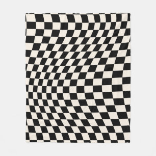 Kontrollera kontrolltavlan Black and Cream White M Fleecefilt