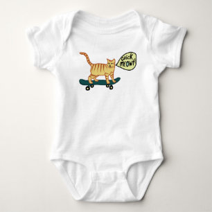 Kontrollera köttpunny Skateboarding Tabby katt T Shirt