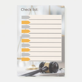 KONTROLLERA LIST LAGRAR / JUDGE POST-IT BLOCK