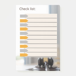 KONTROLLERA LISTLAGSTIFTNING POST-IT BLOCK