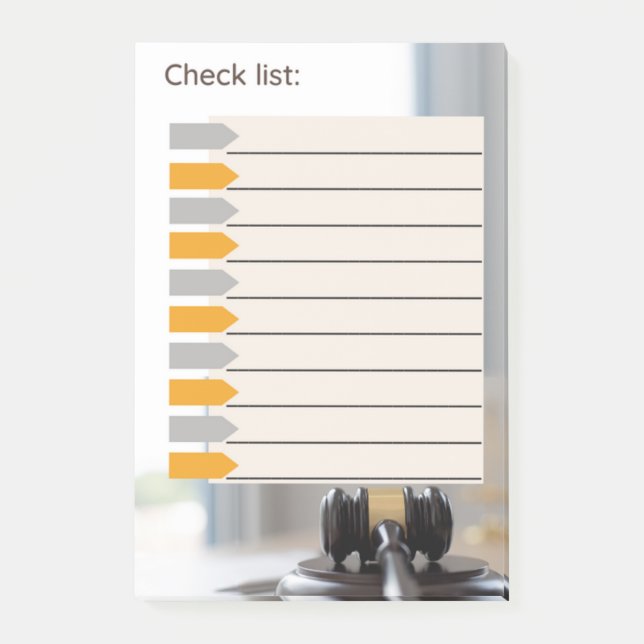 KONTROLLERA LISTLAGSTIFTNING POST-IT BLOCK (Framsida)