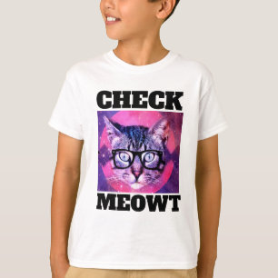 KONTROLLERA MEOWT FUNNY CAT BOYS KIDS T-SHIRTS