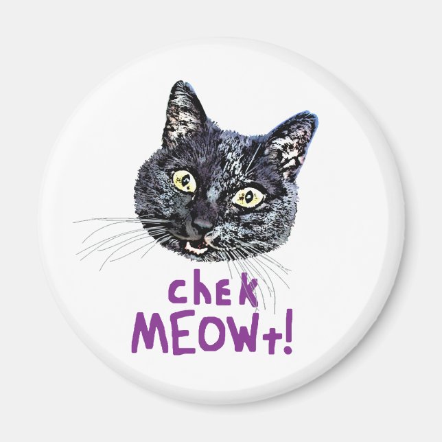 Kontrollera MEOWt Magnet (Framsidan)