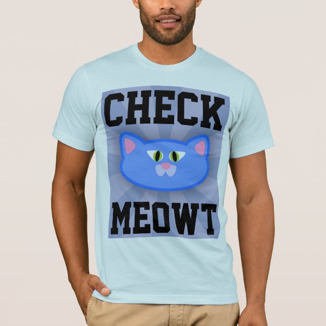 KONTROLLERA MEOWT-MANAR-T-SHIRTS T SHIRT (Framsida)