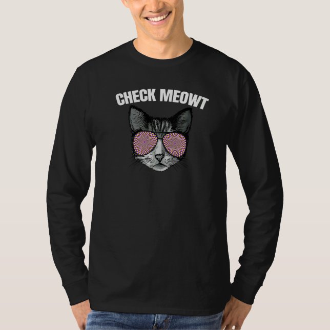 Kontrollera Meowt   T Shirt (Framsida)