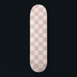 Kontrollera Mönster Checkboard för Blek Beige Chec Mini Skateboard Bräda 18,5 Cm<br><div class="desc">Kontrollerad Mönster - gräddvit och blek beige schackbräde.</div>