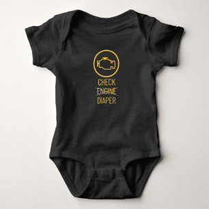 Kontrollera motor, lustigt papper t shirt