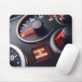 Kontrollera motorljus på instrumentpanel musmatta