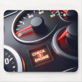 Kontrollera motorljus på instrumentpanel musmatta