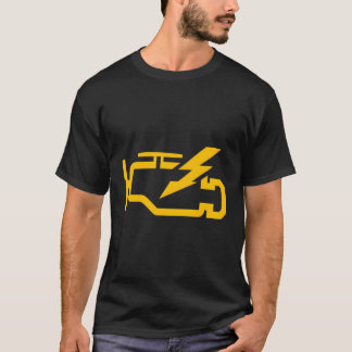 Kontrollera motorns lätta funktion Automotive Mech T Shirt