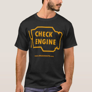 Kontrollera motorskjortan tee
