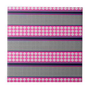 Kontrollera Rand Harlequin Mixed Mönster Design Kakelplatta
