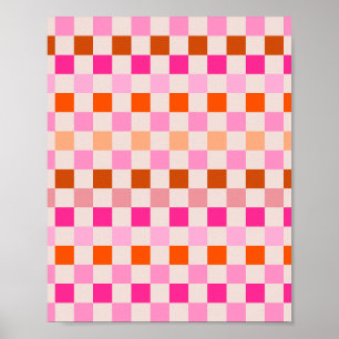 Kontrollera Rosa- och Orange-kontrollpanel Poster