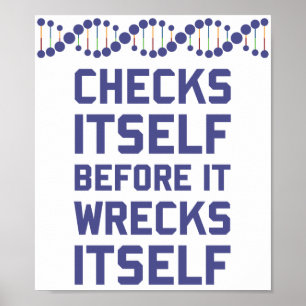 Kontrollera sig, för du havererar din DNA-genetik Poster