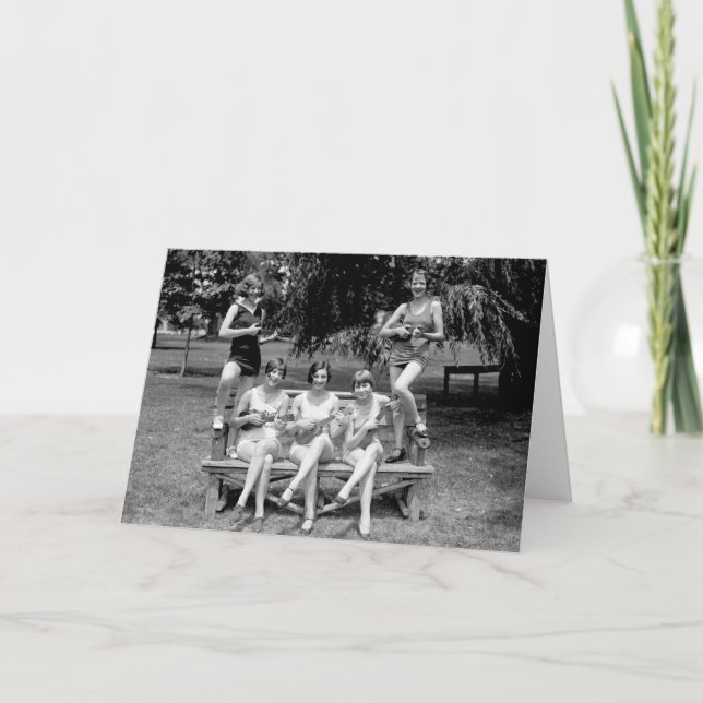 Kontrollera ut de Ukuleles! - 20-tal Kort (Framsida)