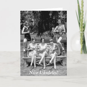 Kontrollera ut de Ukuleles! - 20-tal Kort