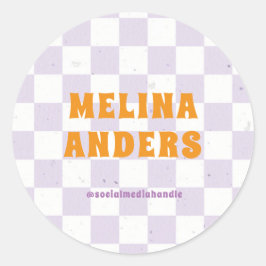 Kontrollerad återgång runt klistermärke