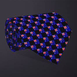 Kontrollerad Australien Flagga Mönster Slips