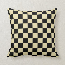 Kontrollerad Beige och Black Kudde