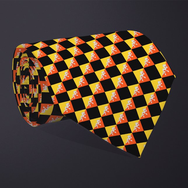 Kontrollerad Bhutan Flagga Mönster Slips (Skapare uppladdad)