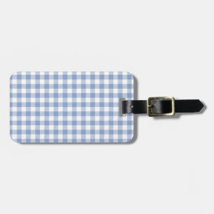 Kontrollerad Blue Gingham Classic Mönster Bagagebricka