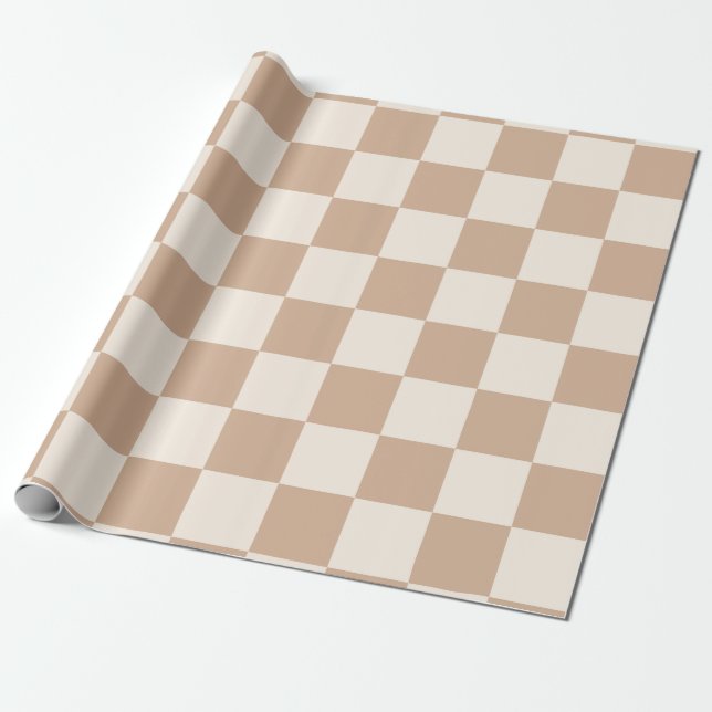 Kontrollerad Caramel Brown Presentpapper (Utrullad)