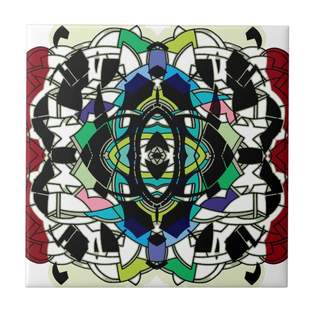 Kontrollerad design kakelplatta (Framsidan)