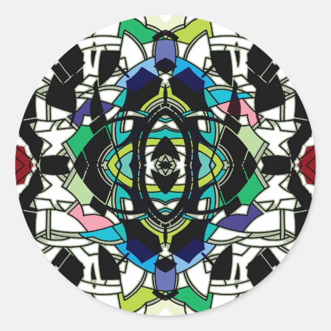 Kontrollerad design runt klistermärke (Framsida)