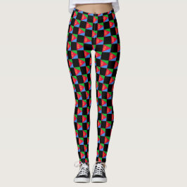 Kontrollerad Eritrea Flagga Mönster Leggings