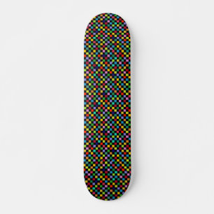 Kontrollerad Färg Mönster Old School Skateboard Bräda 21,6 Cm