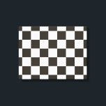 Kontrollerad Flagga (svartvitt) (Checker Mönster) Canvastryck<br><div class="desc">Den här konstruktionen har en svartvit flagga som vanligtvis används i motorisk tävla för att ange avsluta. Flagga förknippas ofta med vinnaren av tävling, eftersom de är de första som kör förbi den kontrollerade flagga. Mönster kan också ses som påverkat av en schackbräda som används för att spela strategiska spel...</div>