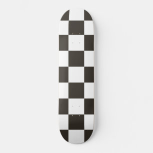 Kontrollerad Flagga (svartvitt) (Checker Mönster) Mini Skateboard Bräda 18,5 Cm