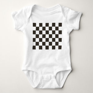 Kontrollerad Flagga (svartvitt) (Checker Mönster) T Shirt