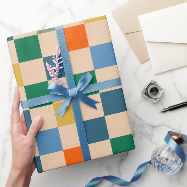 Kontrollerad flera Färg-Mönster Presentpapper (Gåvor)