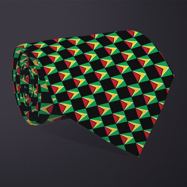 Kontrollerad Guyana Flagga Mönster Slips (Skapare uppladdad)