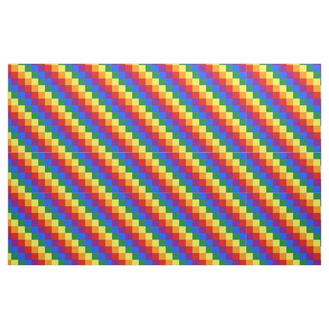Kontrollerad HBT-mönster Tyg (Fat Quarter)