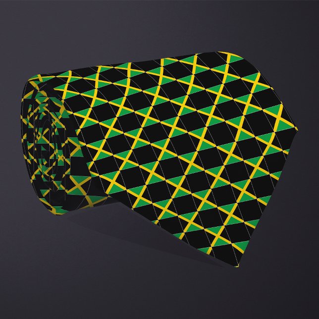 Kontrollerad Jamaica Flagga Mönster Slips (Skapare uppladdad)